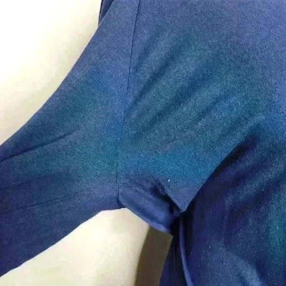 a.n.a women's navy blue 3/4 Length sleeve tee size large - Picture 4 of 6